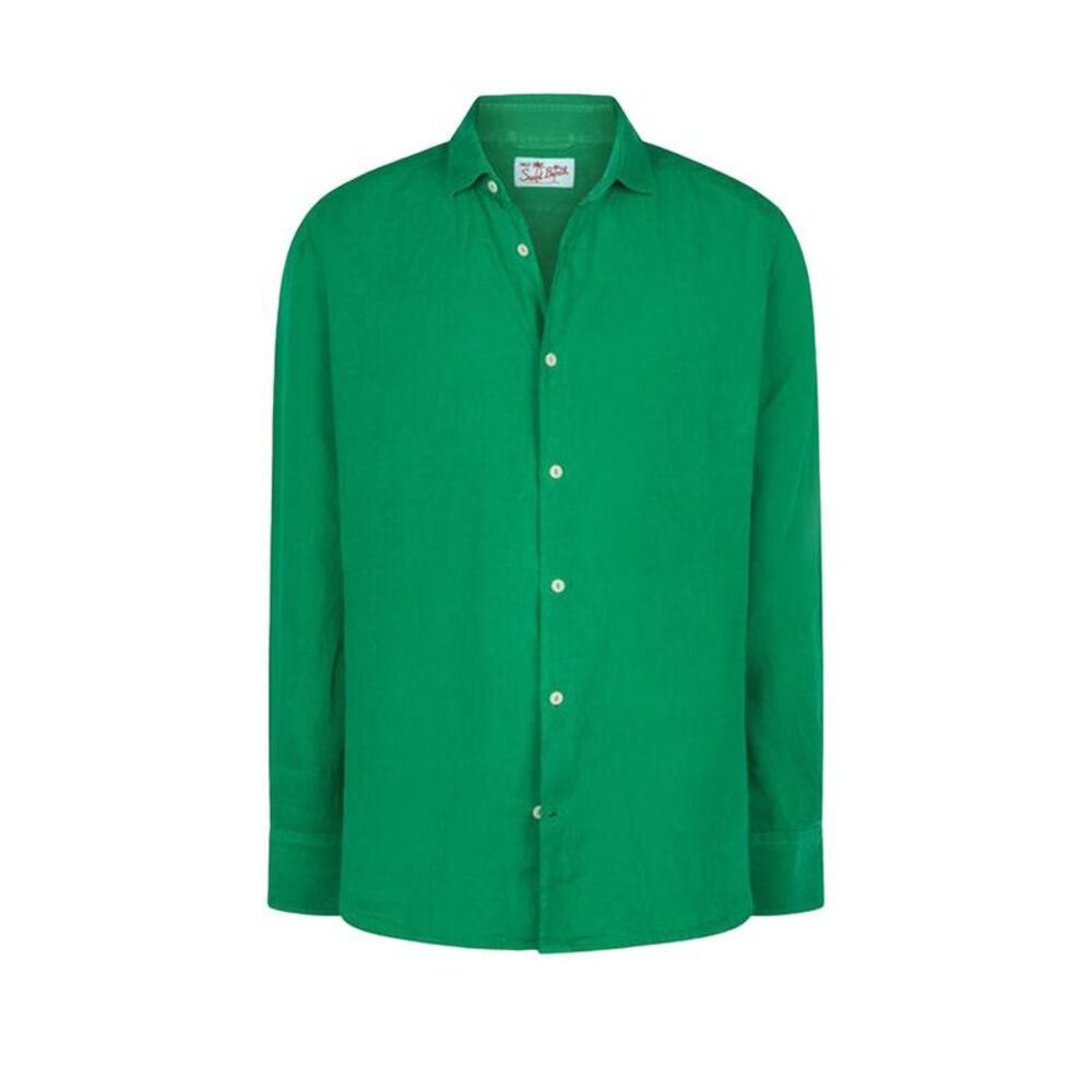 MC2 SAINT BARTH Men's Long Sleeve Button-Up Shirt Men GREEN Shirts